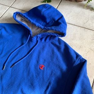 Vintage Blue Champion Hoodie